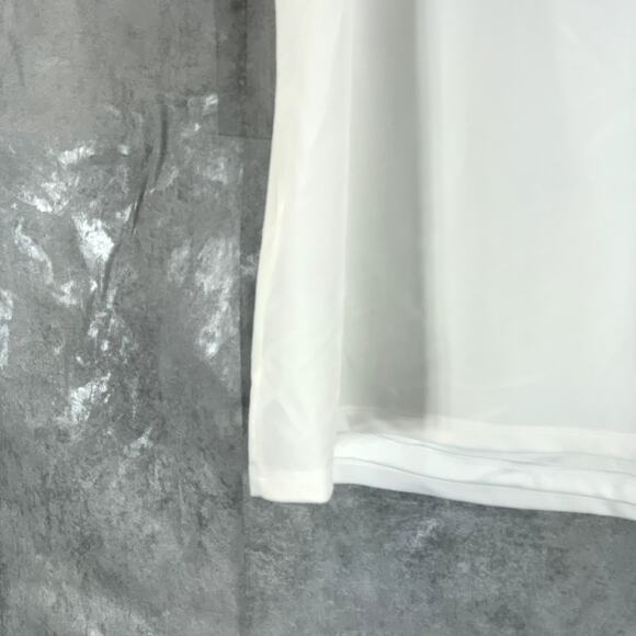 CALVIN KLEIN Women's Soft White V-Neck Hardware Sleeveless Top SZ XL - Picture 10 of 12